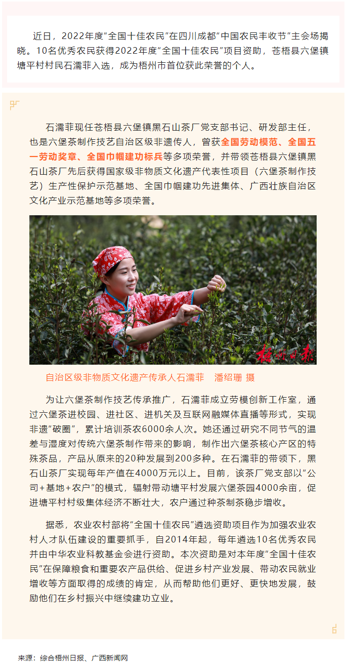 2022年“全國十佳農(nóng)民”揭曉 全國勞模石濡菲上榜！.png