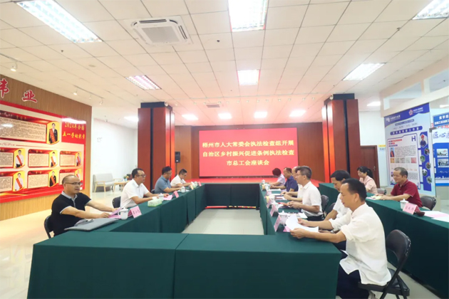 梧州市人大常委會副主任宋彤宇率調研組到市總工會調研