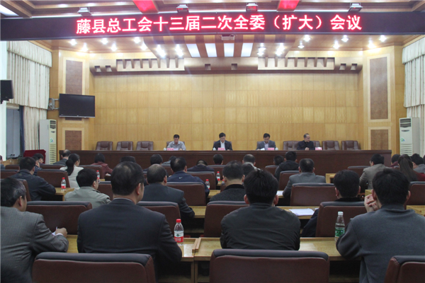 藤縣總工會(huì)召開十三屆二次全委(擴(kuò)大)會(huì)議